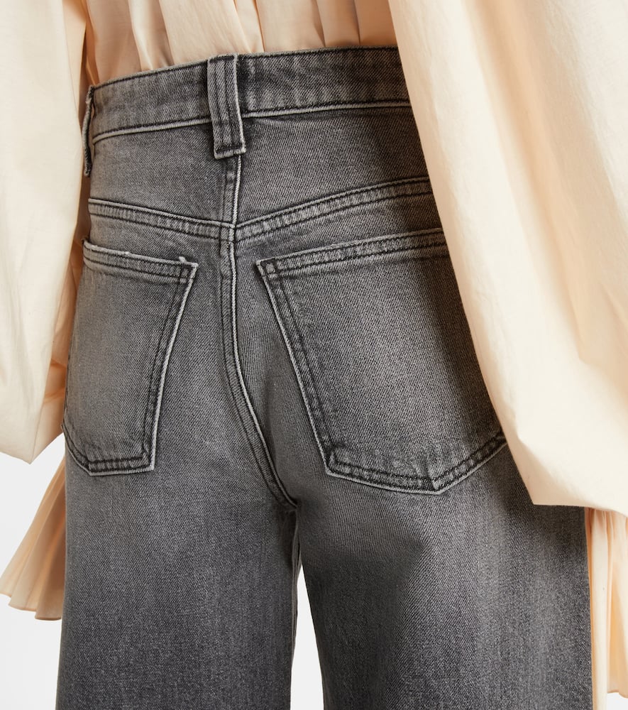 Delina high-rise wide-leg jeans