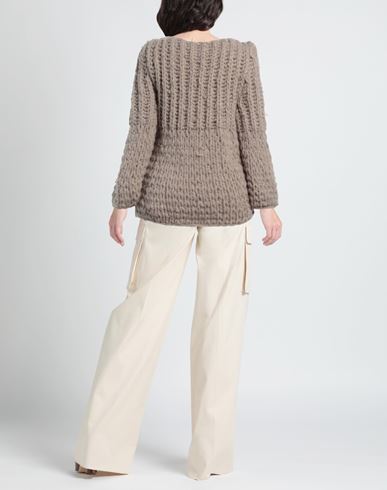 Snobby Sheep Woman Sweater Khaki Size 4 Wool, Silk, Cashmere