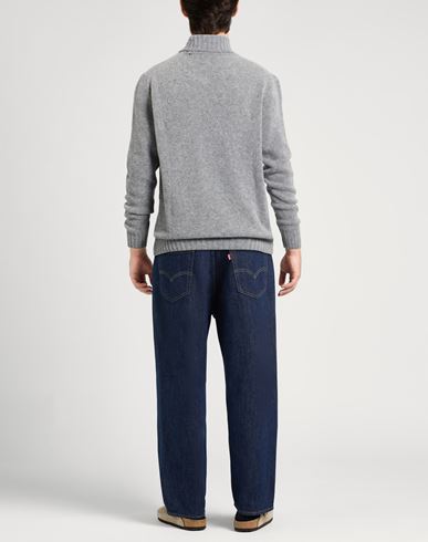 Man Turtleneck Grey Size 46 Virgin Wool, Polyamide