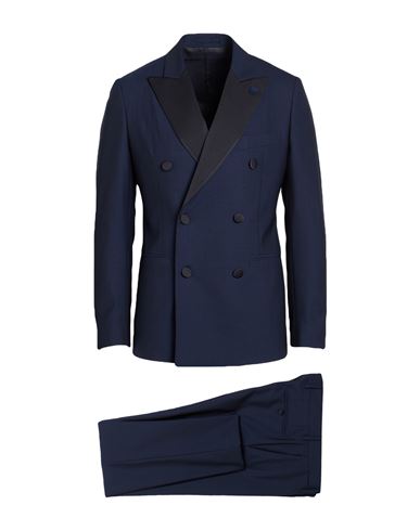 Man Suit Midnight blue Size 40 Wool, Elastane