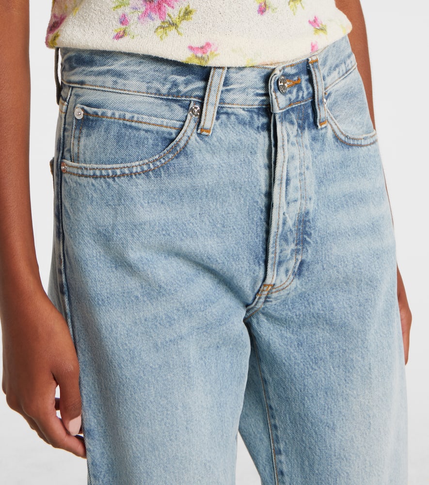 The Vertical Crop high-rise straight jeans