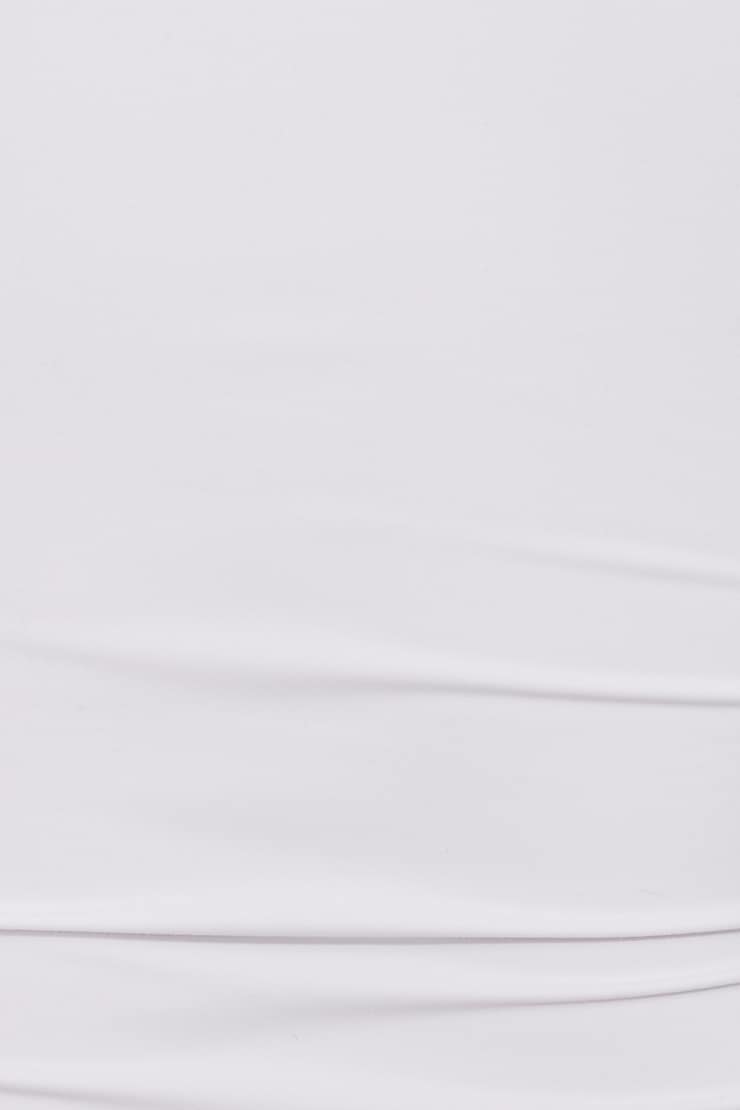 Sleek Crewneck Long Sleeve Top - White - Women Clothing