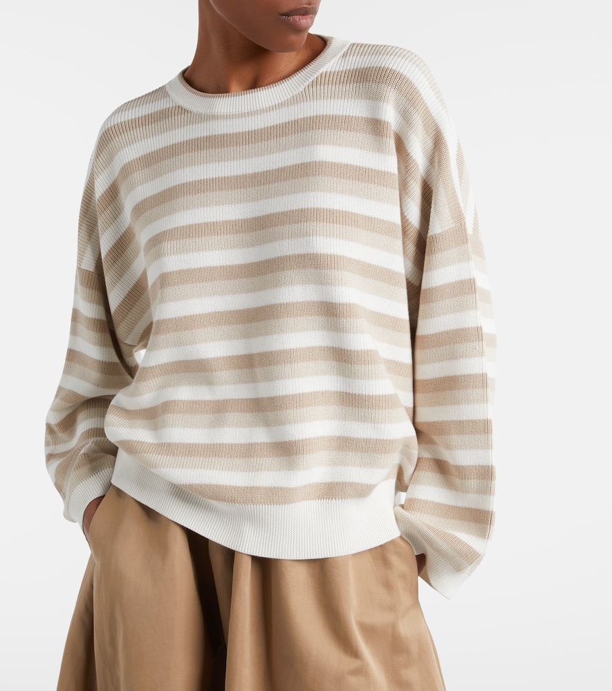 Striped cotton sweater