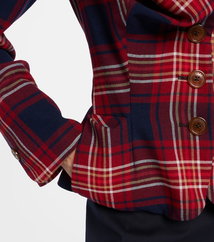 Drunken tartan blazer