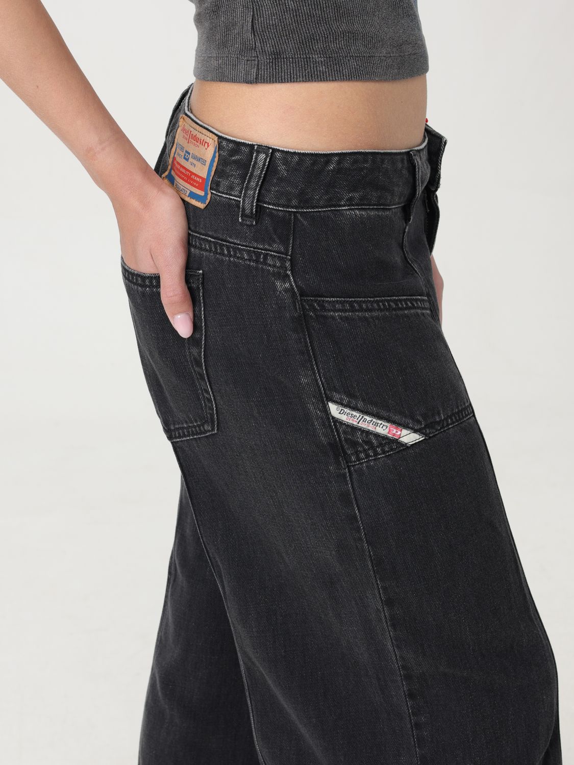Jeans Woman color Black