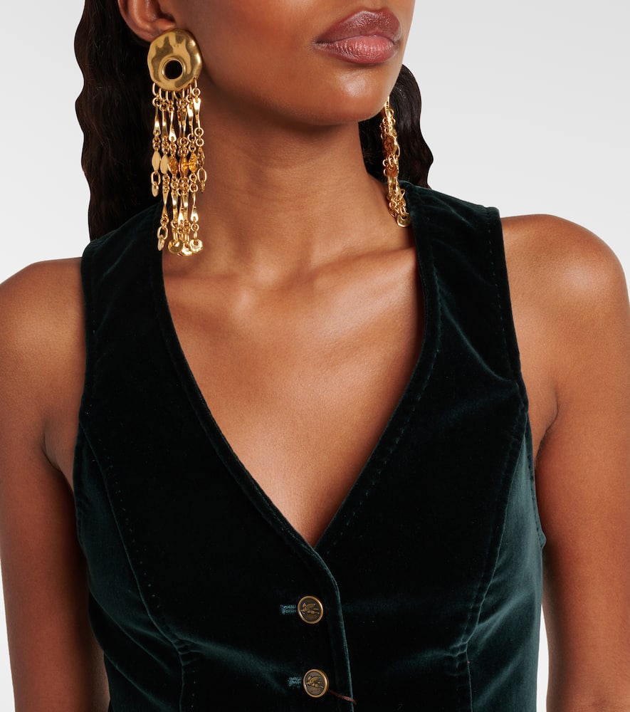 Cotton velvet vest
