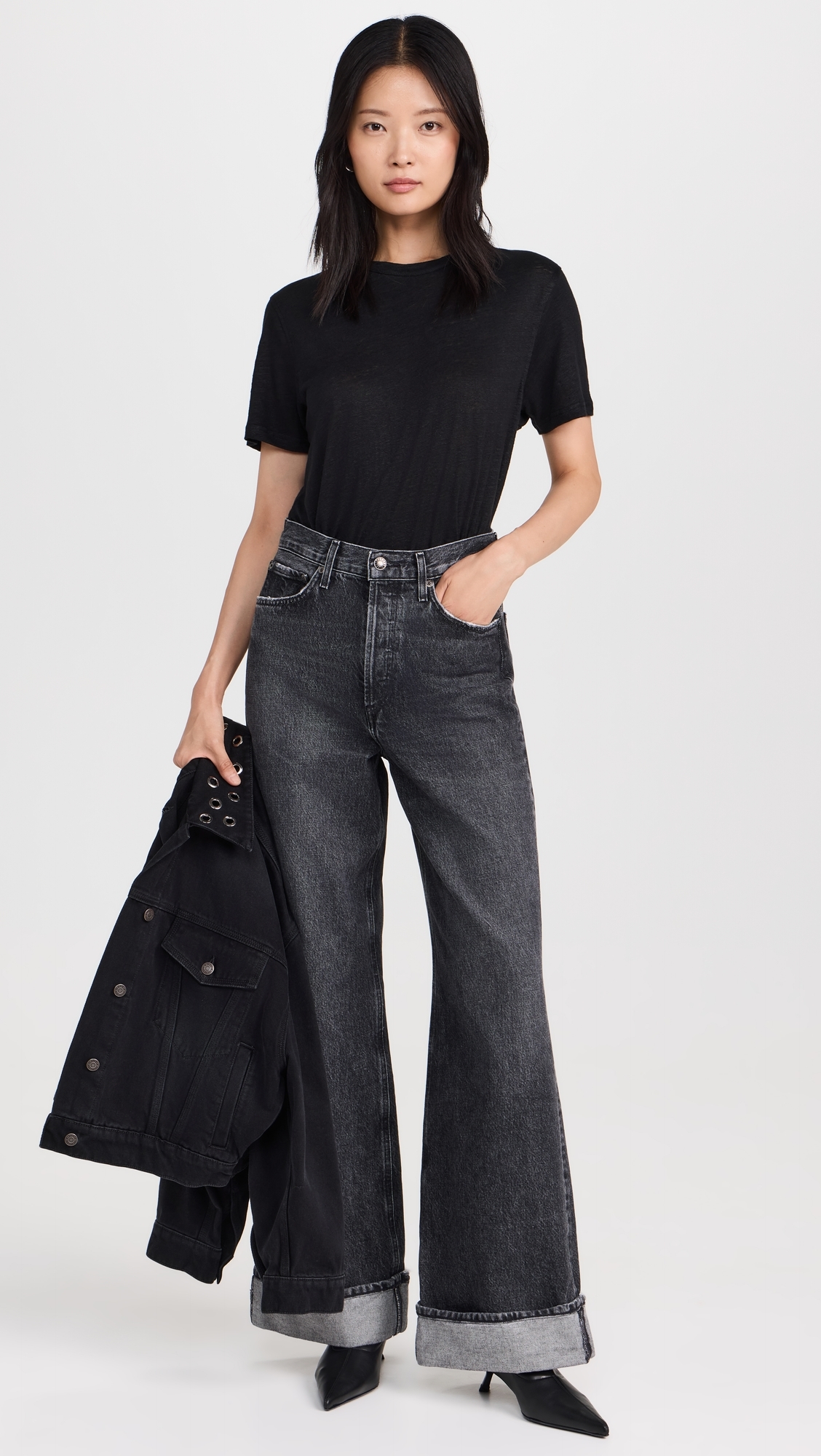 The Linen Perfect Tee Black