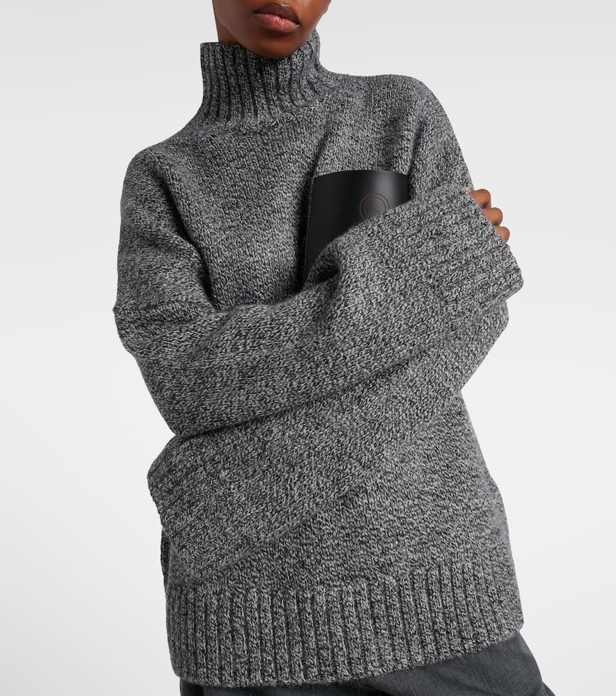 Wool and alpaca-blend turtleneck sweater