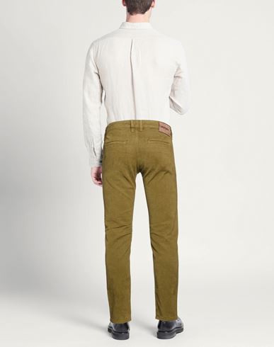 Man Pants Military green Size 32 Lyocell, Cotton, Elastane