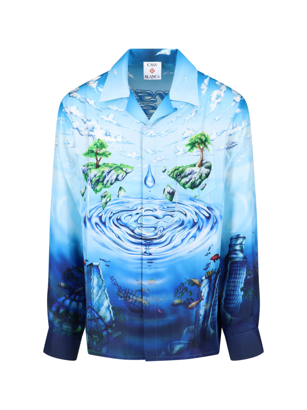 Silk Camp-Collar Shirt