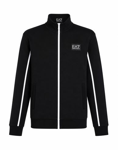 Man Tracksuit Black Size M Cotton