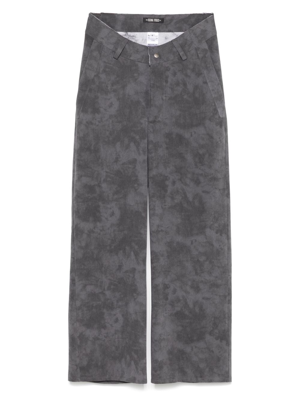 Elena Velez cotton trousers - Grey
