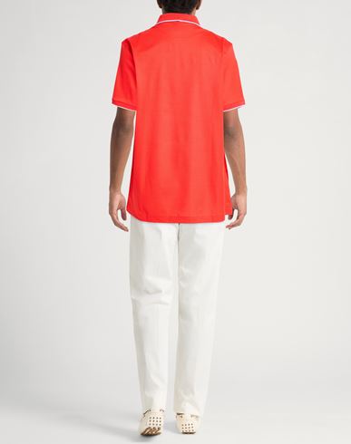 Man Polo shirt Red Size XL Cotton