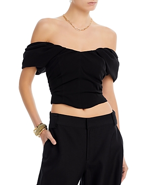 Nora cropped top - Black