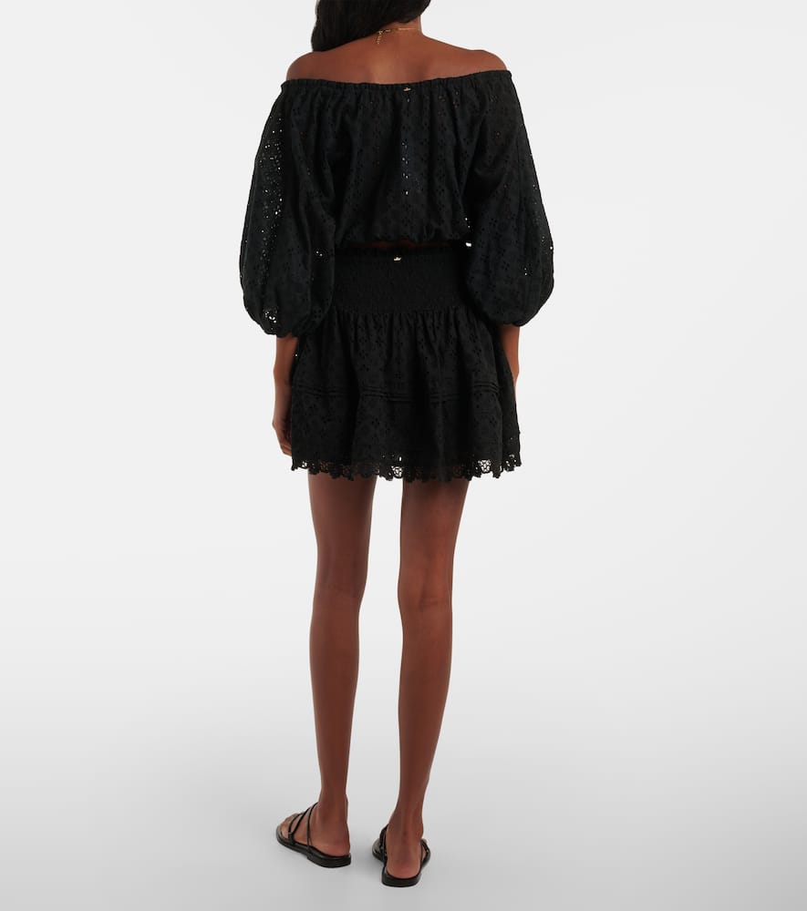 Galia cotton wrap skirt