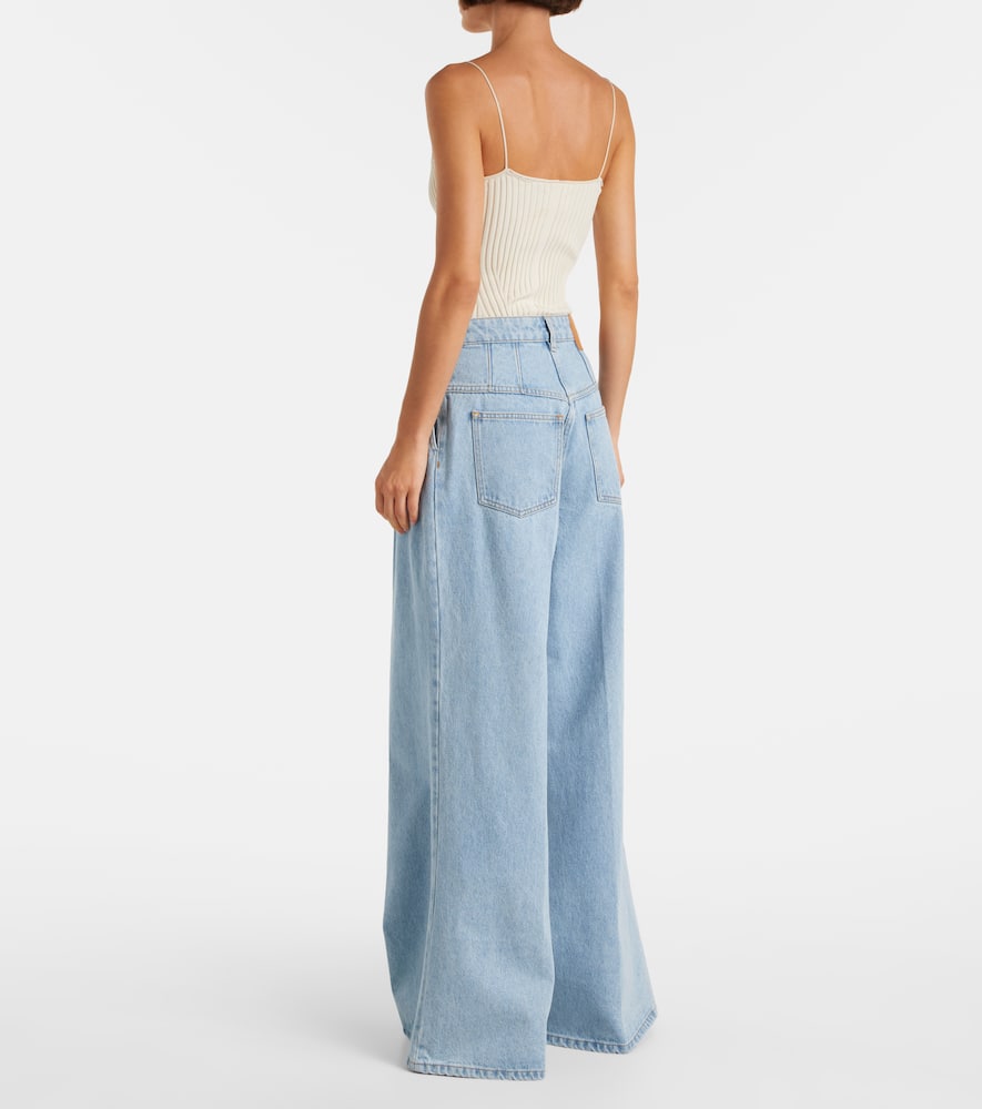 High-rise wide-leg jeans