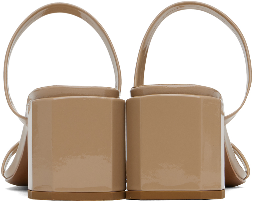 BY FAR Taupe Tanya Mule Sandals