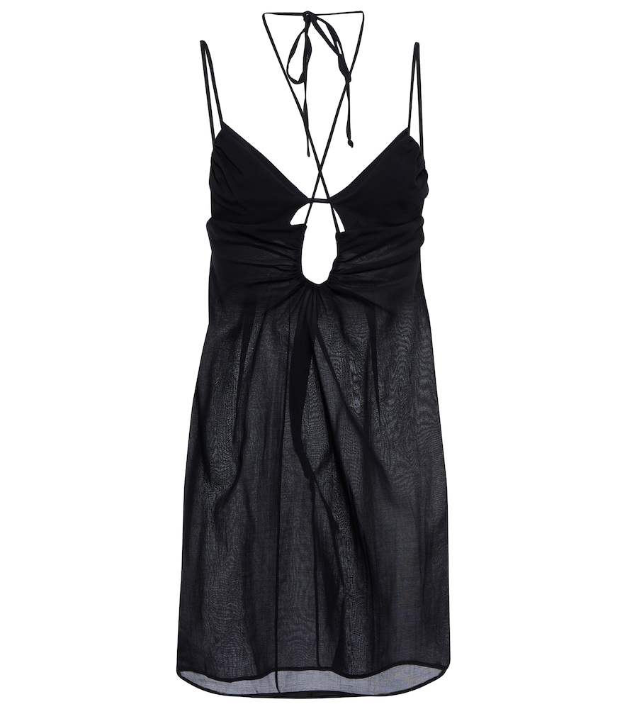 Exclusive to Mytheresa - Cutout halterneck minidress