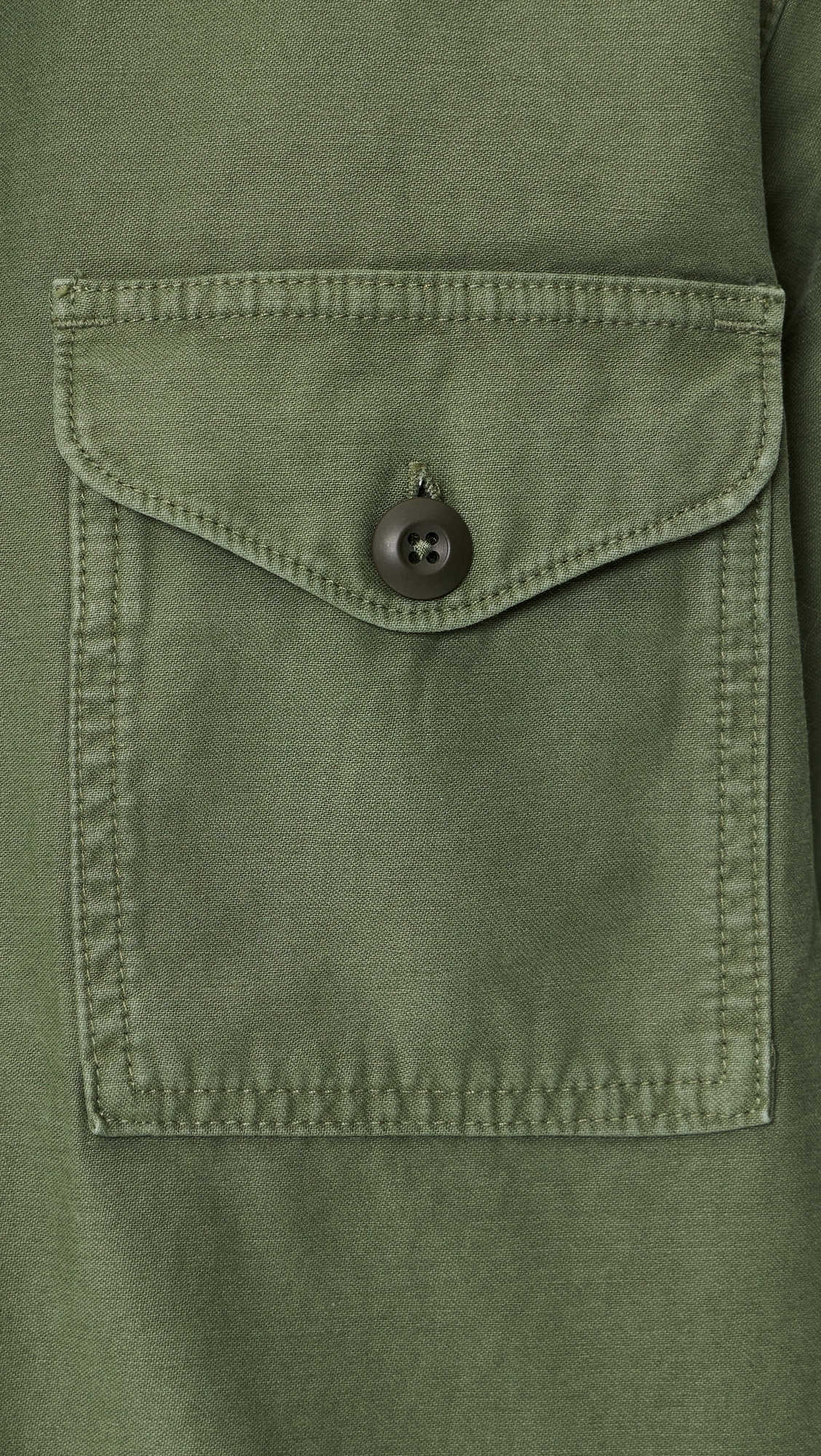 Field Shirt Jacket Washed Fatigue Green