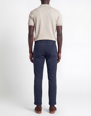 Man Pants Navy Size 28 Cotton, Elastane