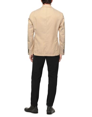 Man Blazer Yellow Size 36 Polyester, Linen, Cotton