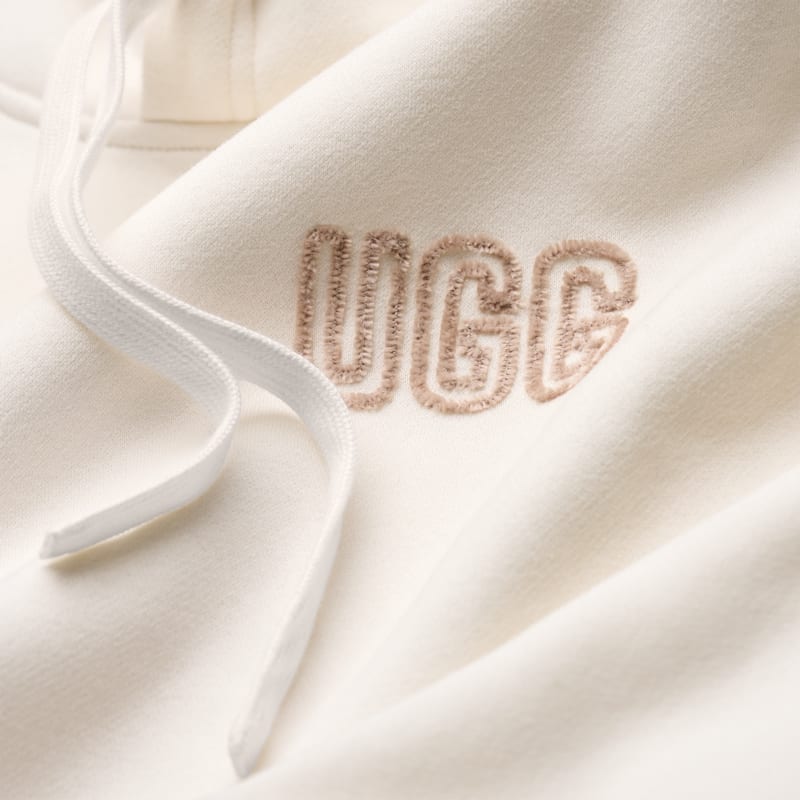 ® Women's ® Logo Hoodie Cotton Blend Tops in Nimbus