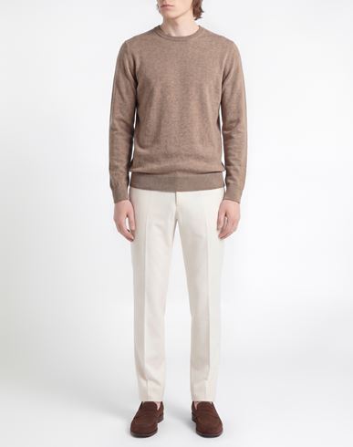 Man Sweater Sand Size 38 Cashmere