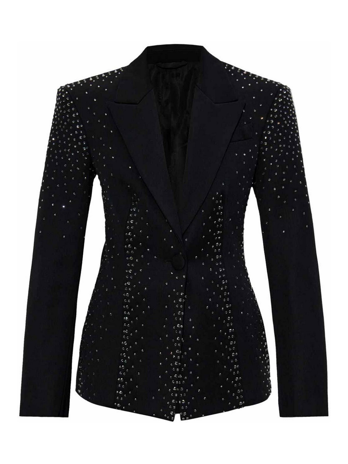 Wool Blazer With Sequins