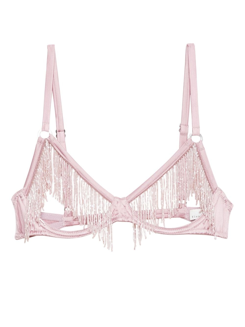 Fringe Ouvert bra - Pink