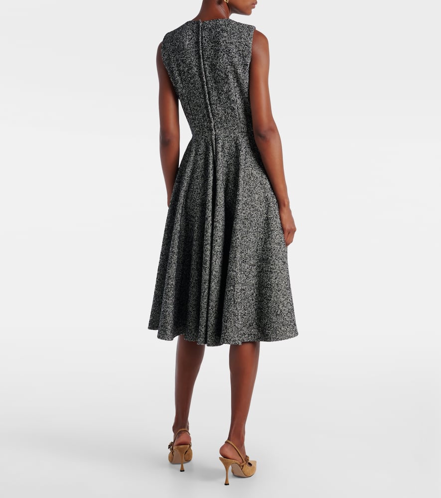 Wool-blend midi dress