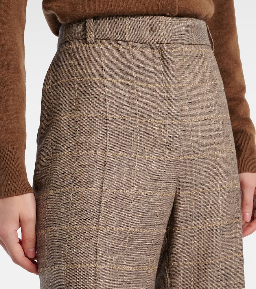 Stevens wool-blend flared pants
