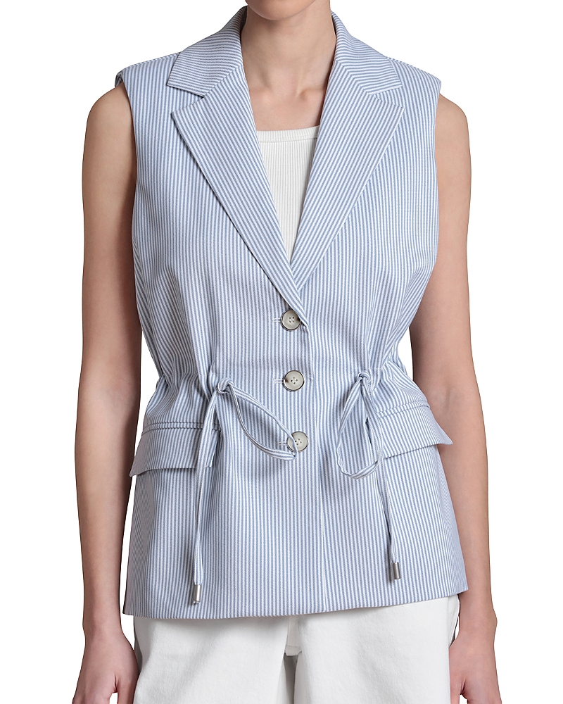 Drawstring Blazer Vest
