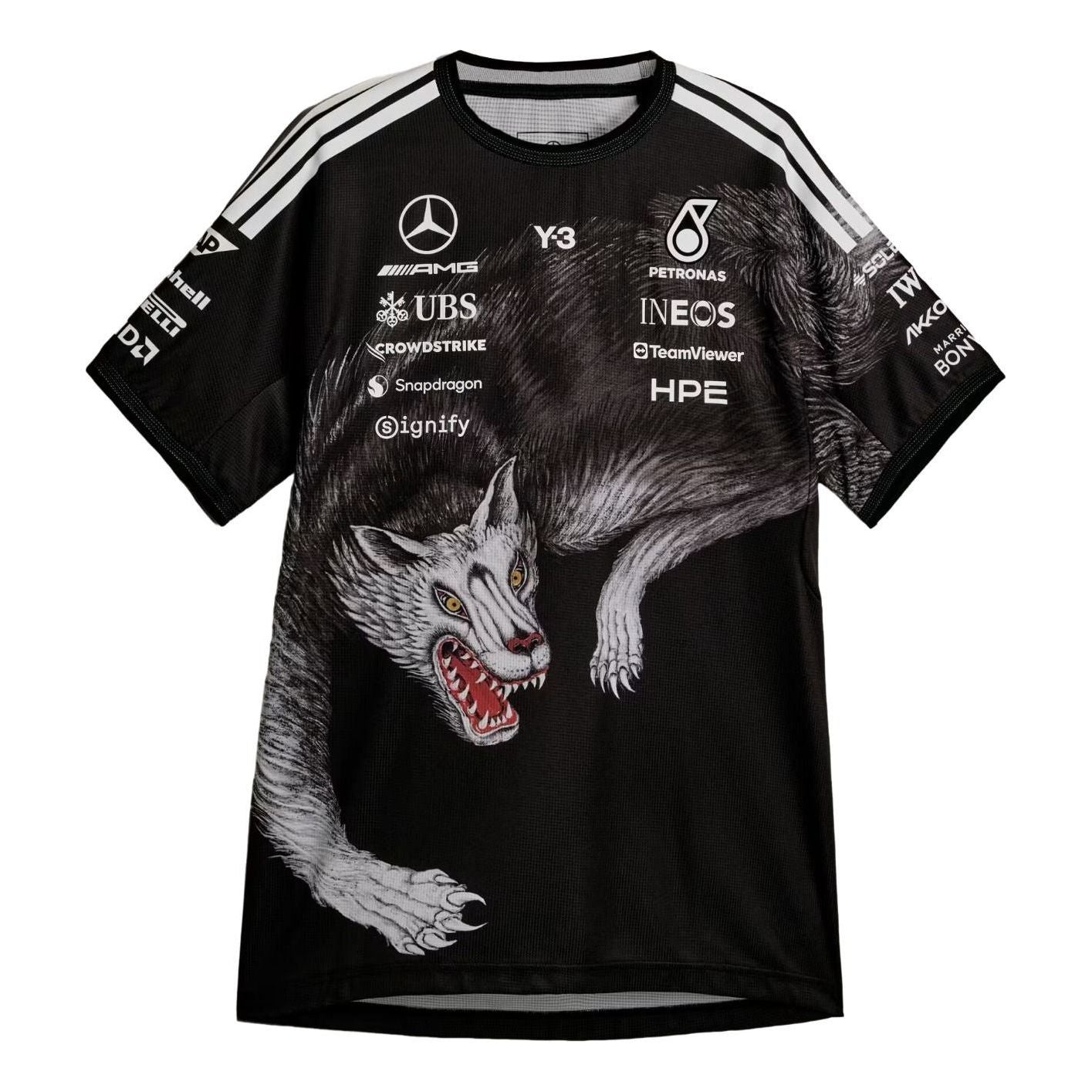 Y-3 F1 Mercedes-AMG Petoronas Formula 1 Team Driver T-Shirt 'Black'