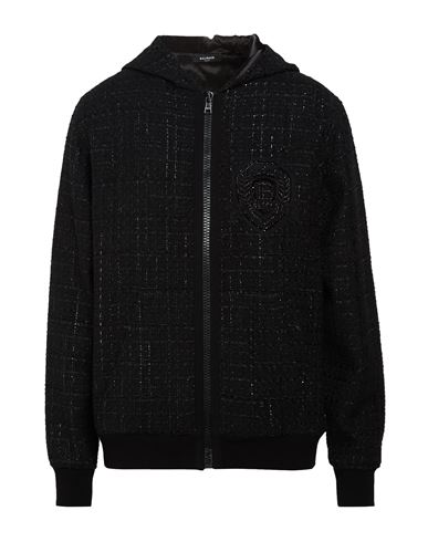 Man Jacket Black Size 34 Cotton, Acrylic, Polyester, Viscose, Polyamide