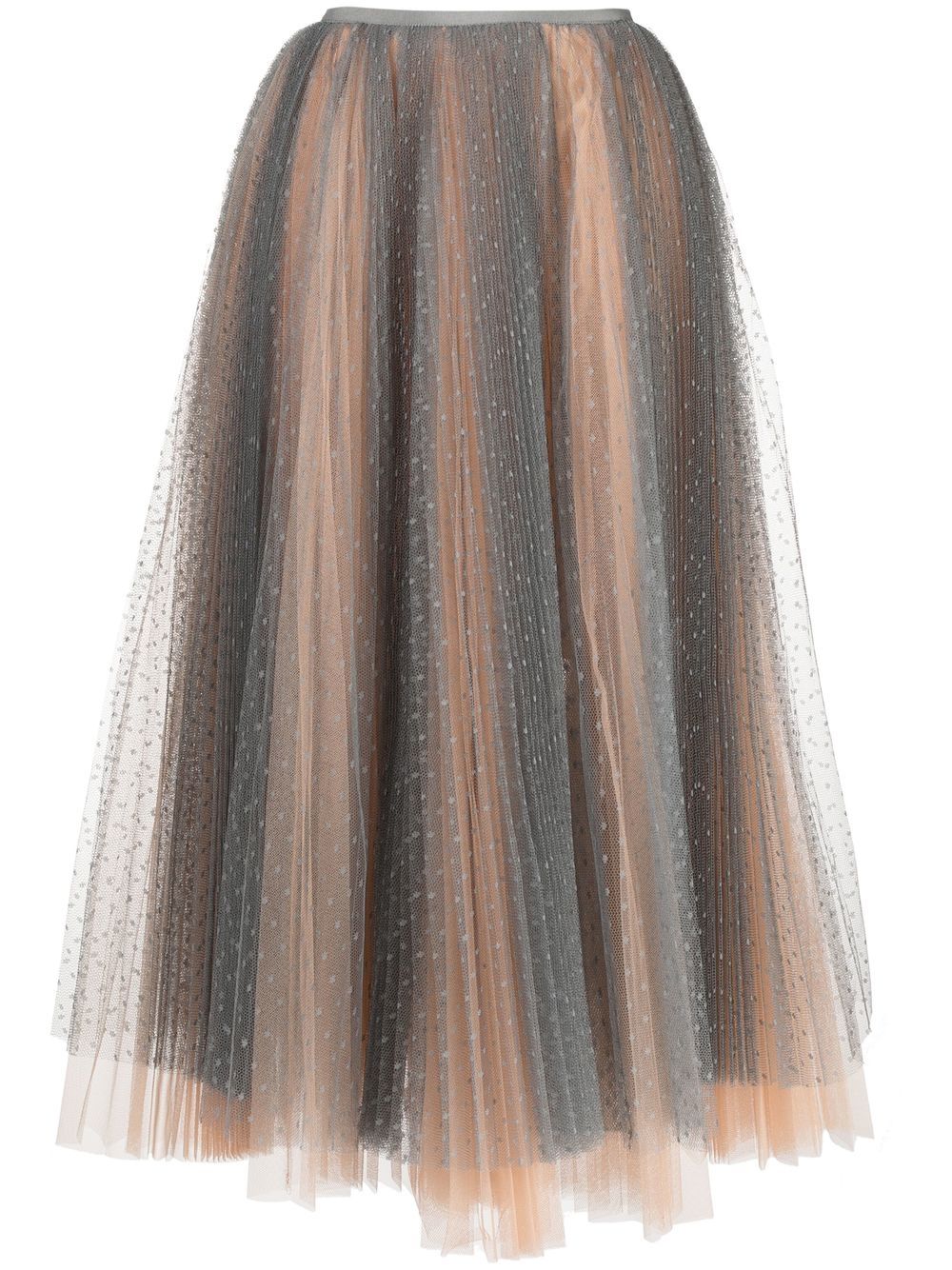 High-waisted tulle skirt - Blue