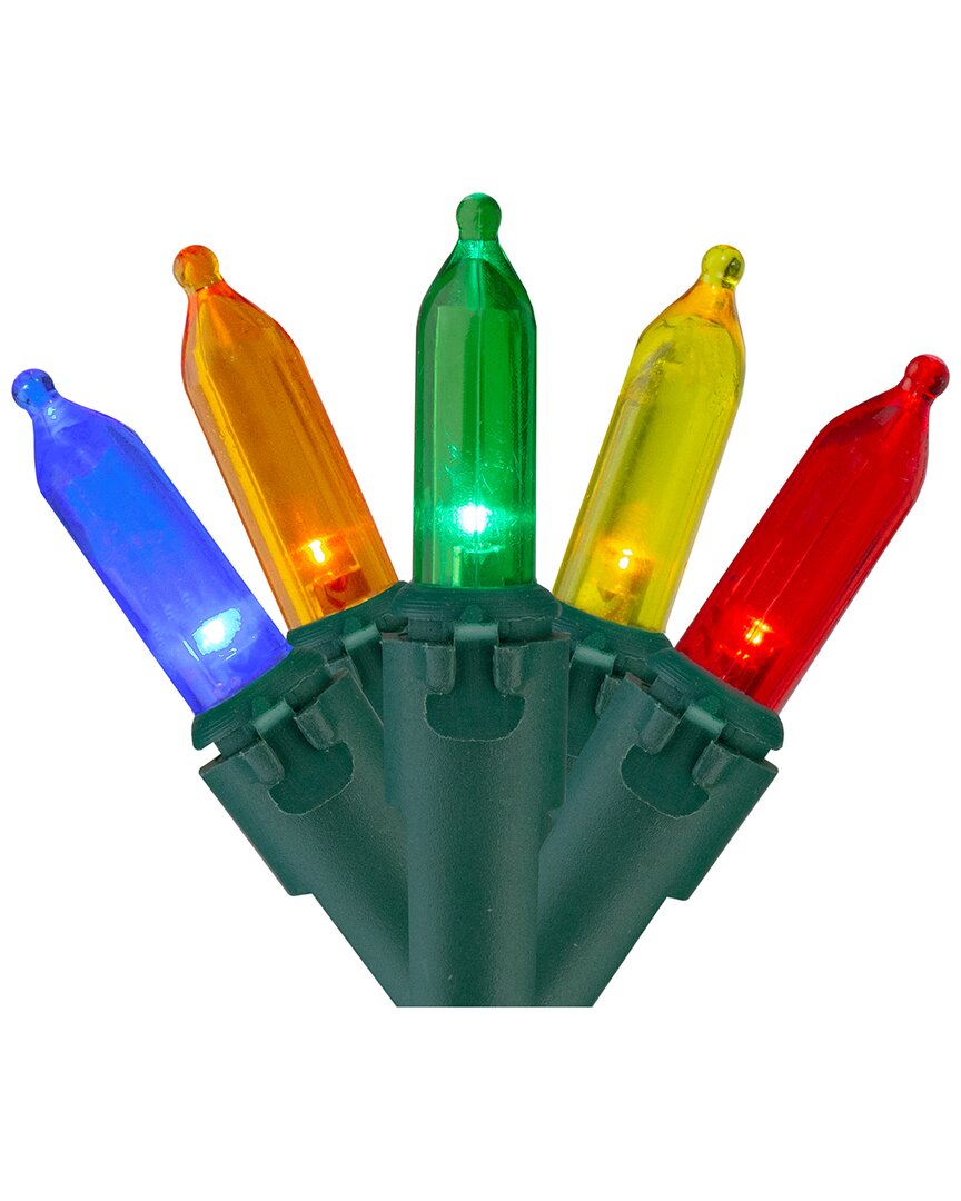 Northlight 200 Multi-Color LED Mini Christmas Lights 49ft Green Wire