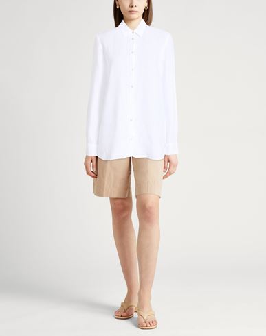 Woman Shirt White Size 12 Linen