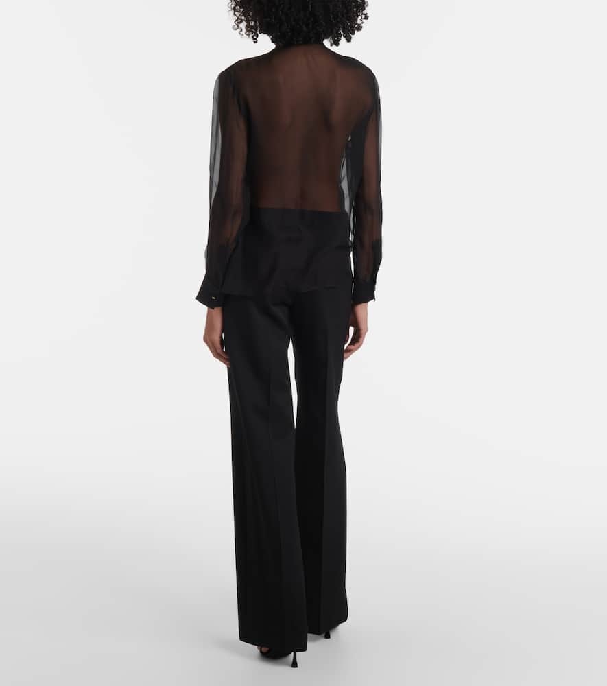 Silk chiffon blouse