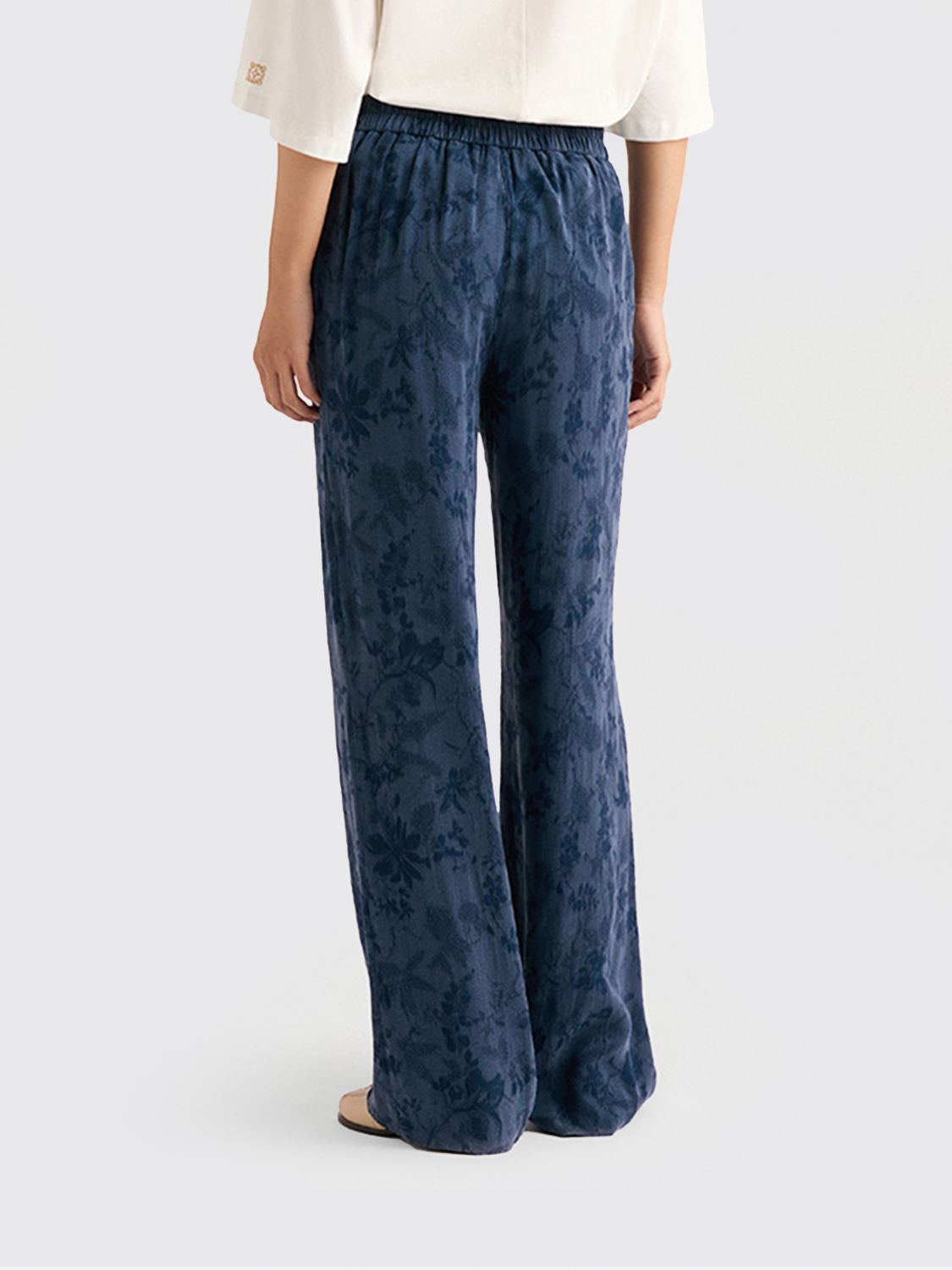 MOMONÌ Pants Woman color Petroleum Blue