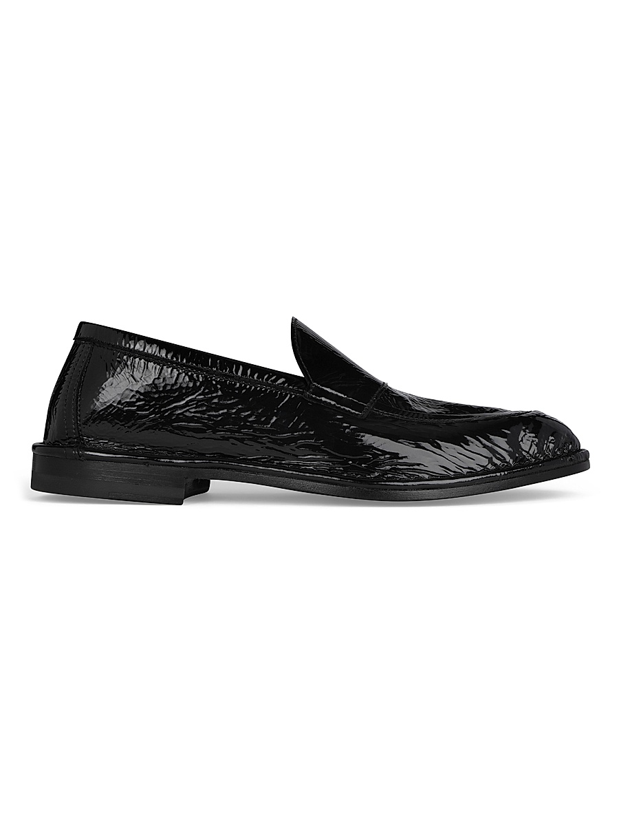 Women's Noto Leather Loafers - Patent Kid Black