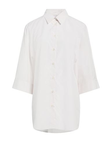 Woman Shirt Light grey Size 4 Cotton, Polyester