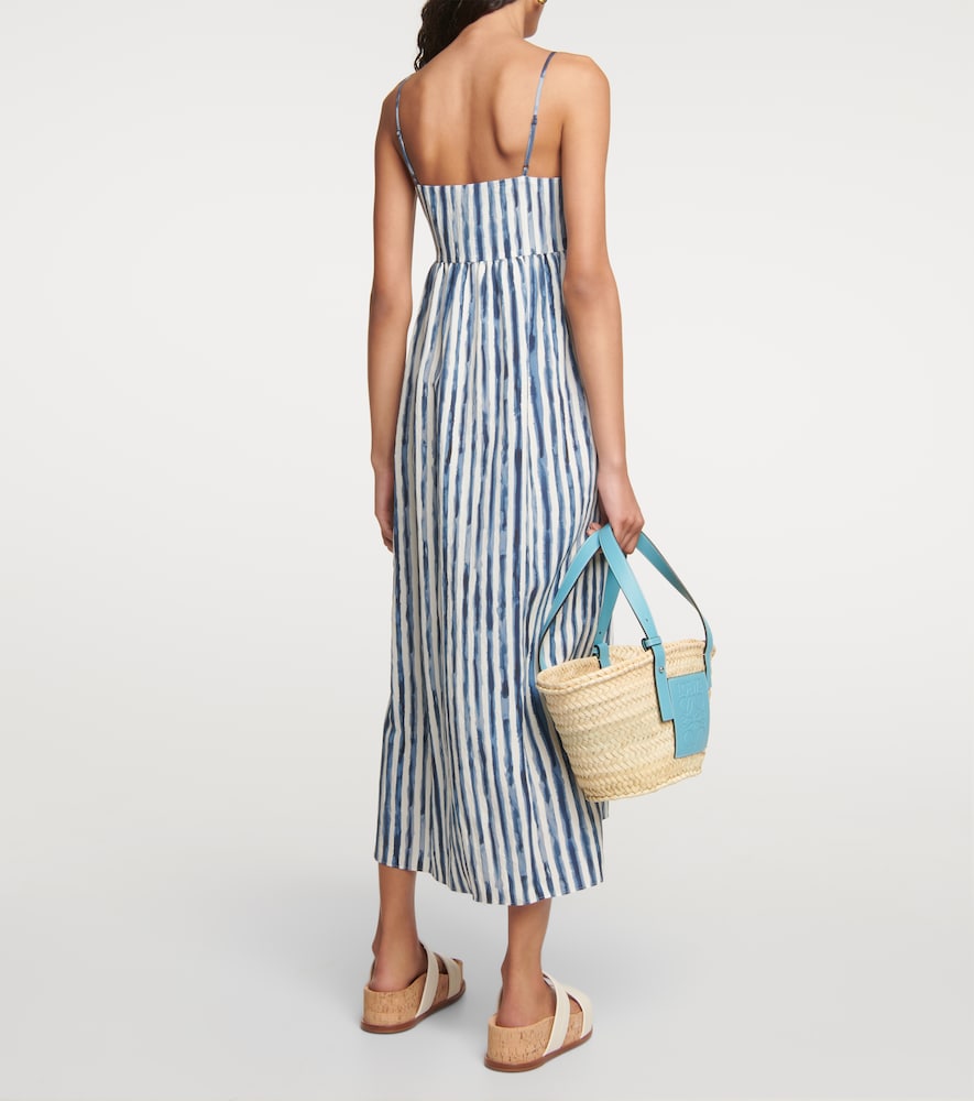 Vince Striped midi dress