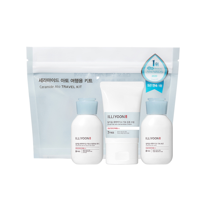 ILLIYOON CERAMIDE ATO Cream & Travel KITCream + Lotion +Wash