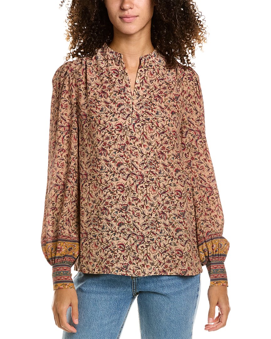 Ned Silk-Blend Blouse