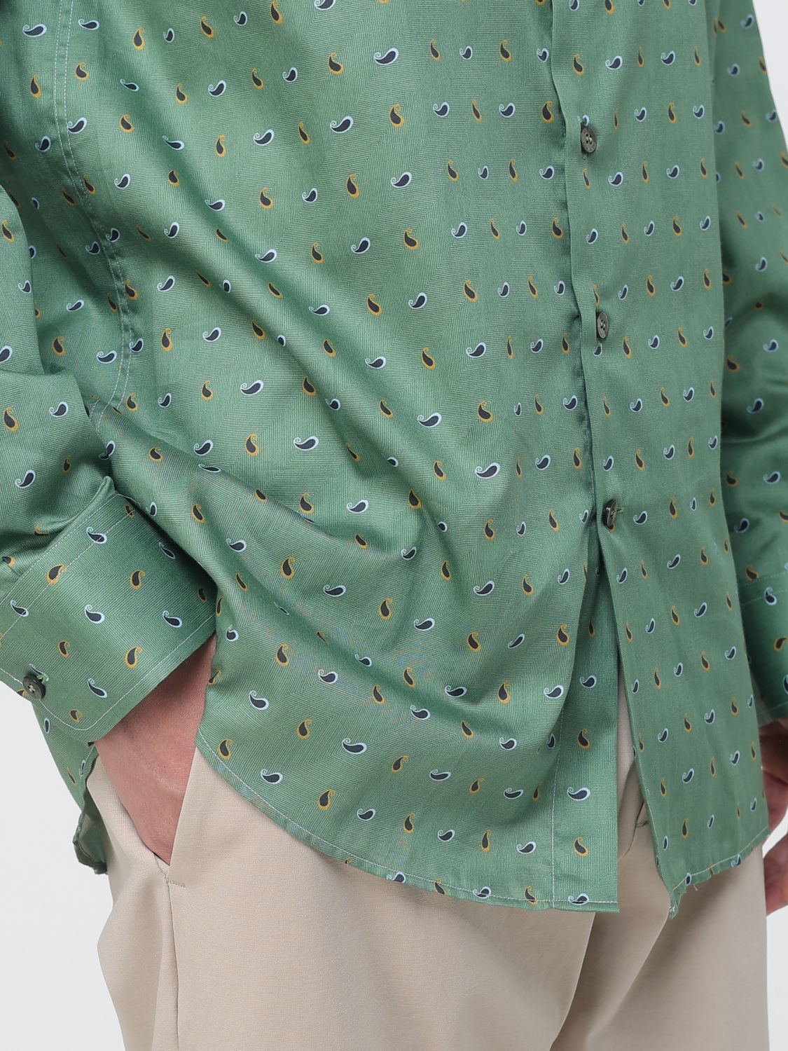 Shirt Men color Green