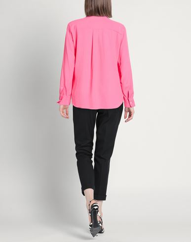 Woman Shirt Fuchsia Size M Silk, Viscose