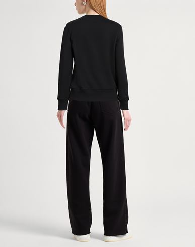 Versace Jeans Couture Woman Sweatshirt Black Size XS Cotton, Elastane