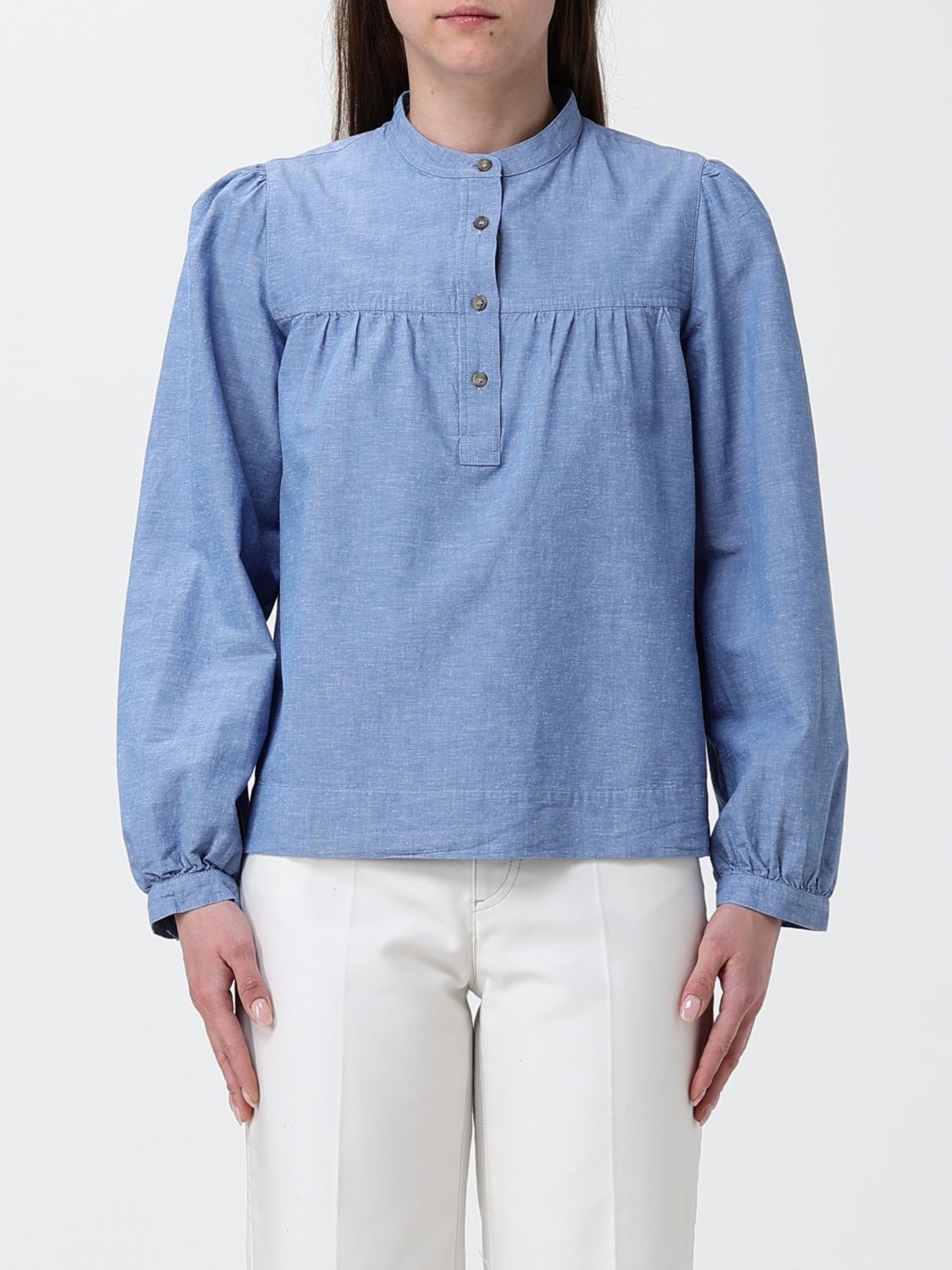 A. P.C. Shirt Woman color Blue