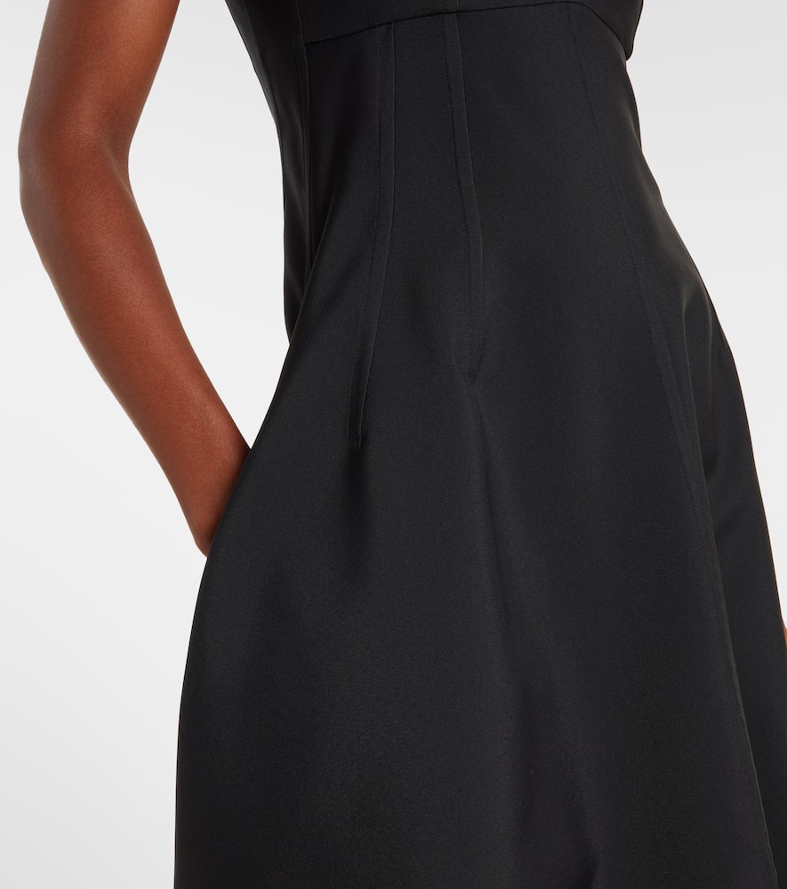 Gabardine midi dress