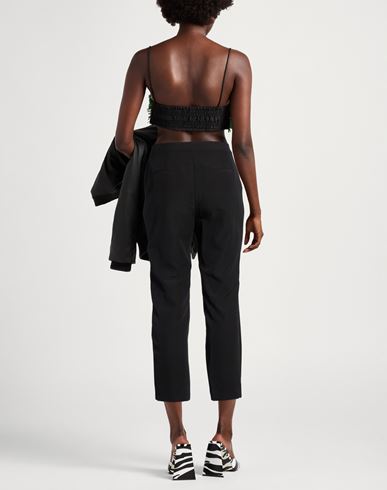 Woman Pants Black Size 6 Polyester, Elastane
